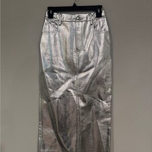 Gianni Bini Silver Pencil Skirt